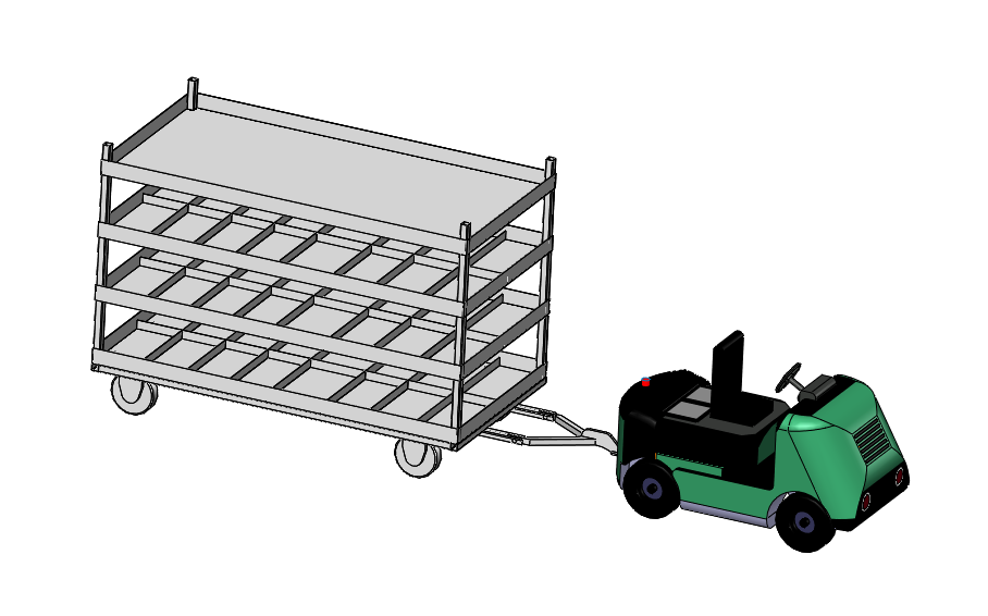 工件物料小拖车