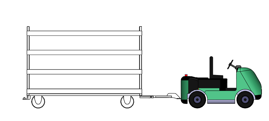 工件物料小拖车