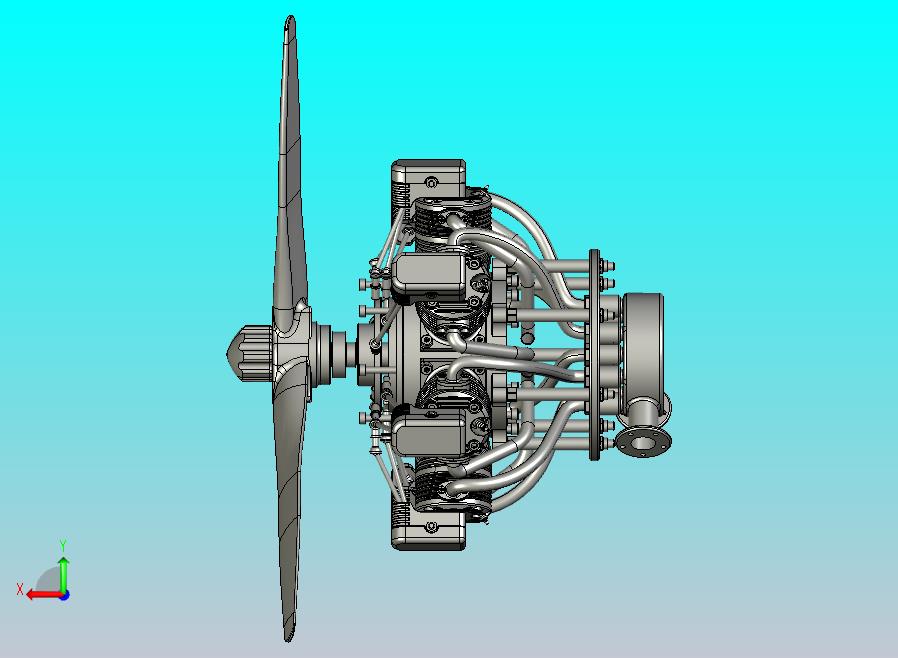 径向飞机发动机