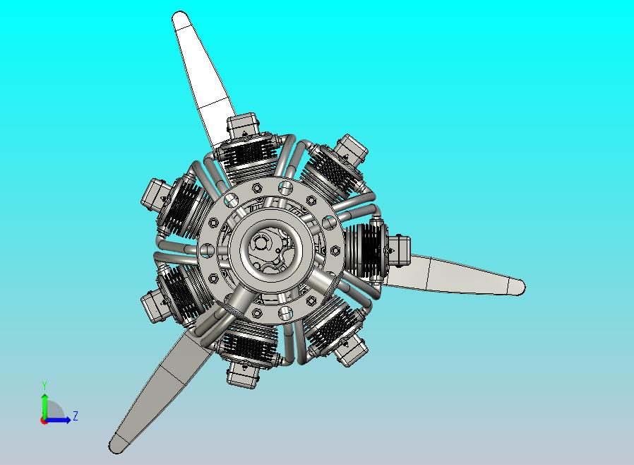 径向飞机发动机