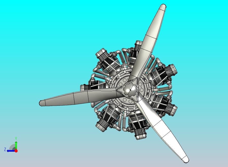 径向飞机发动机