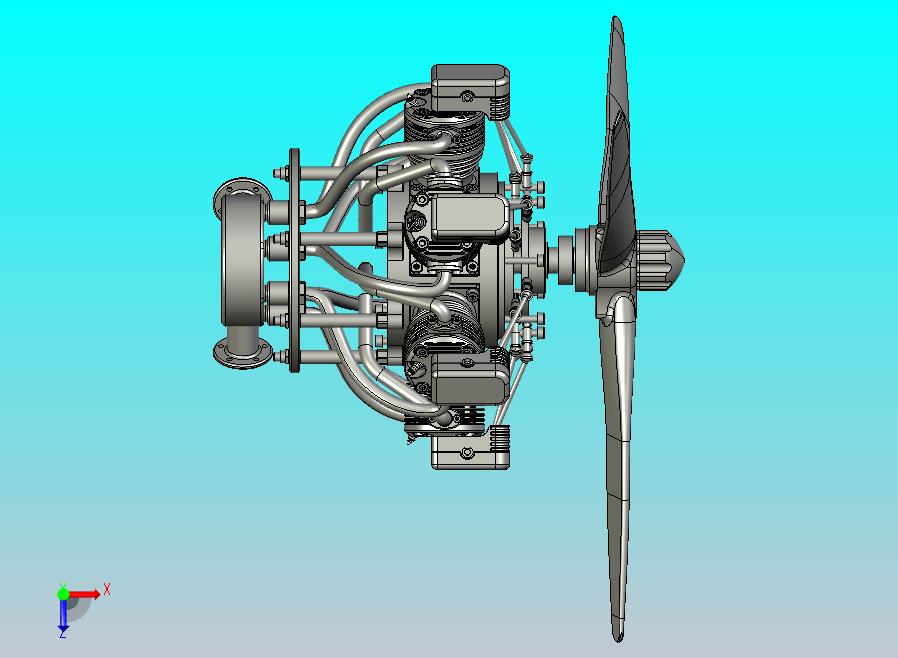 径向飞机发动机
