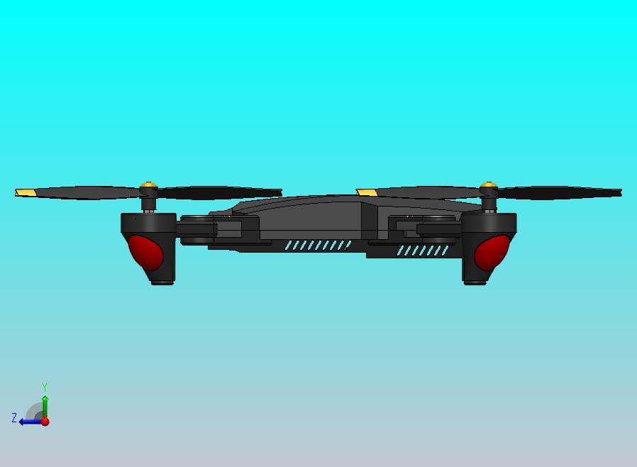 在固体工作中设计的无人机