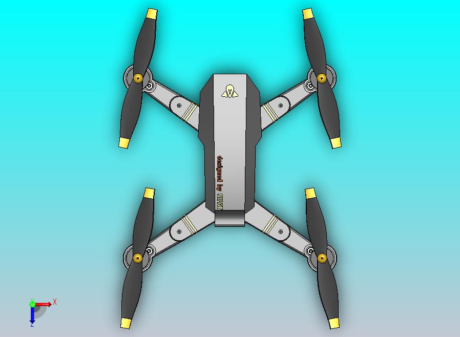 在固体工作中设计的无人机