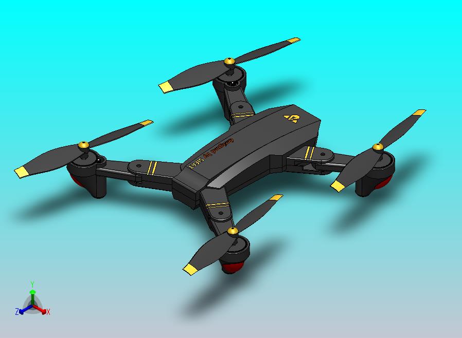 在固体工作中设计的无人机