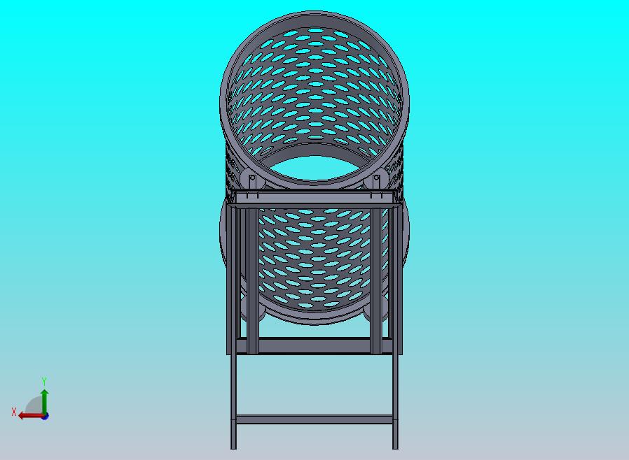 旋转土壤筛选滚筒