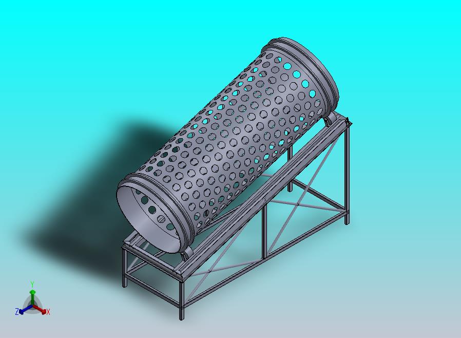 旋转土壤筛选滚筒