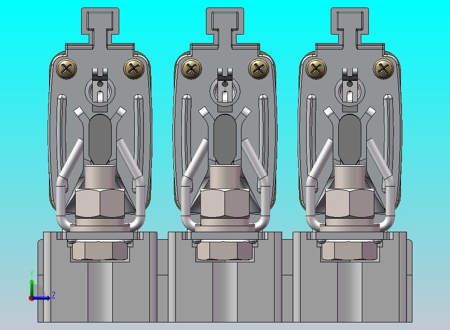 NT00熔断器和3P底座装配体
