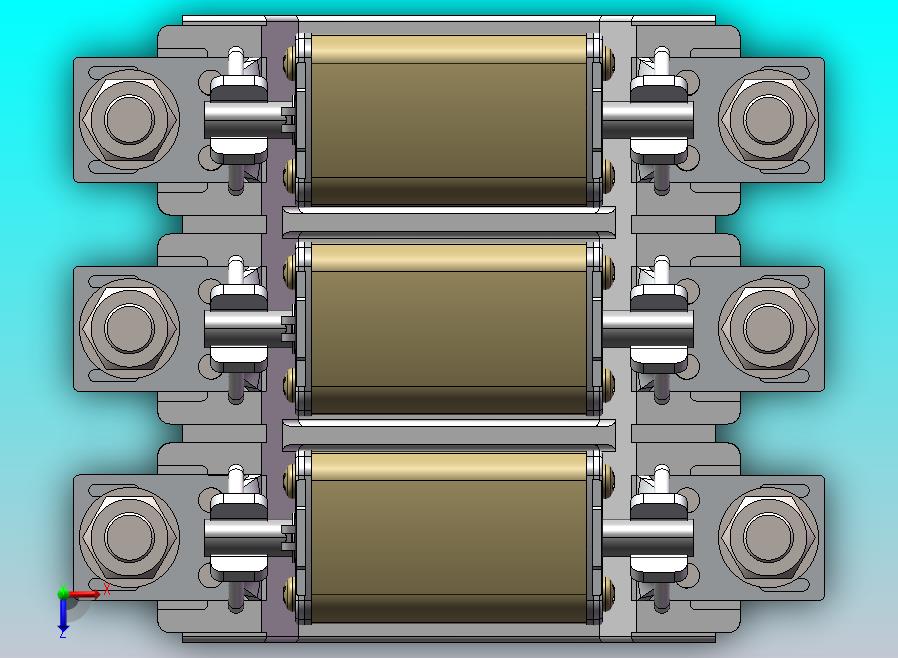 NT00熔断器和3P底座装配体