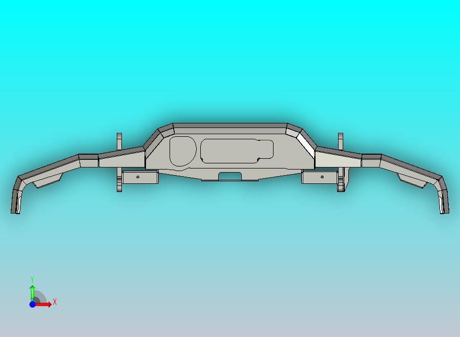 前保险杠金属板