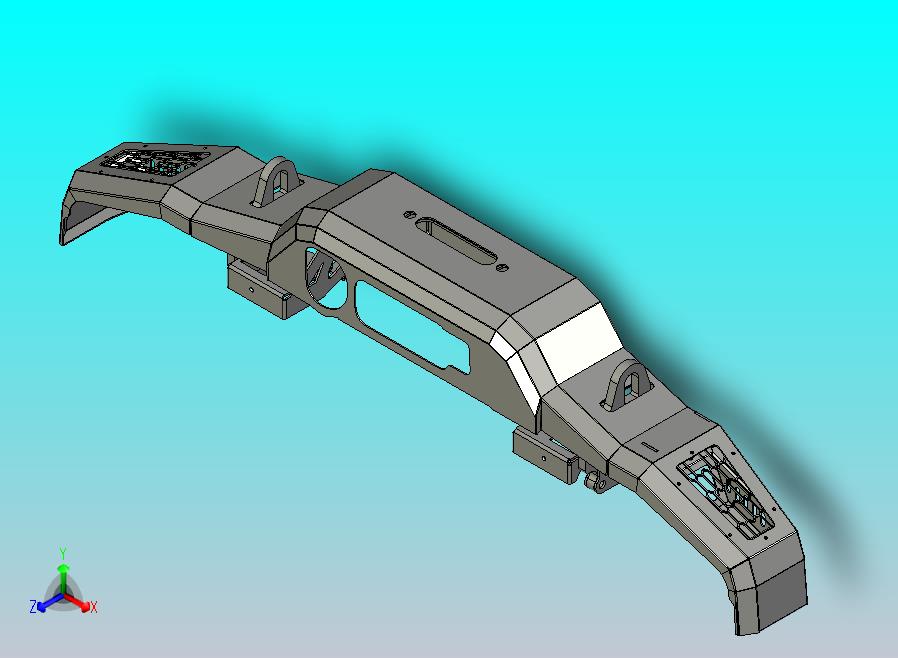 前保险杠金属板