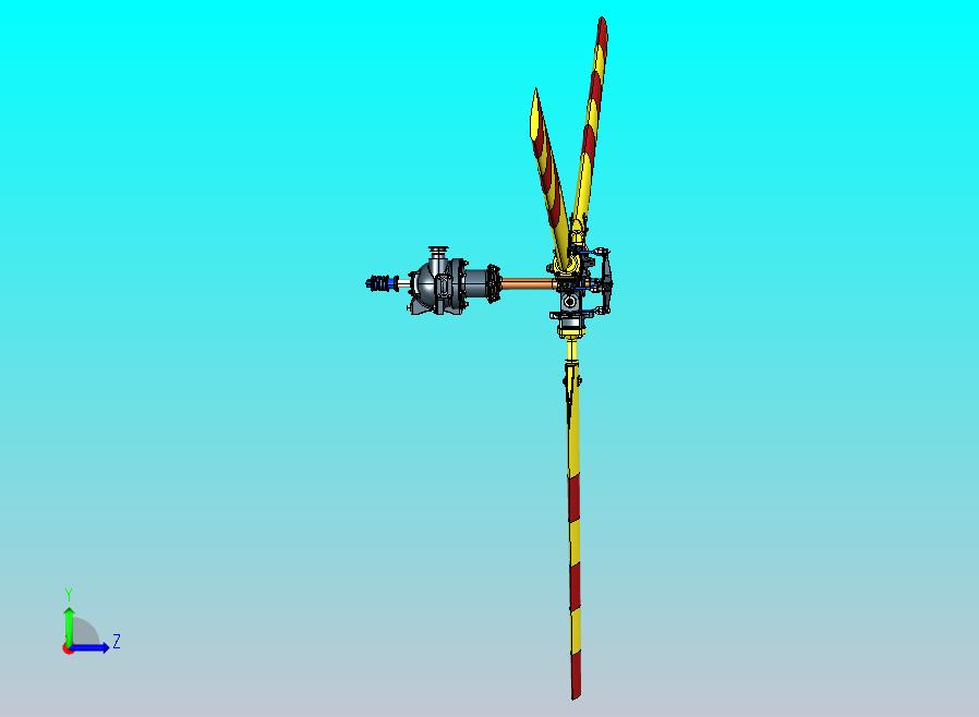 救援轻型直升机SA 315 B螺旋桨