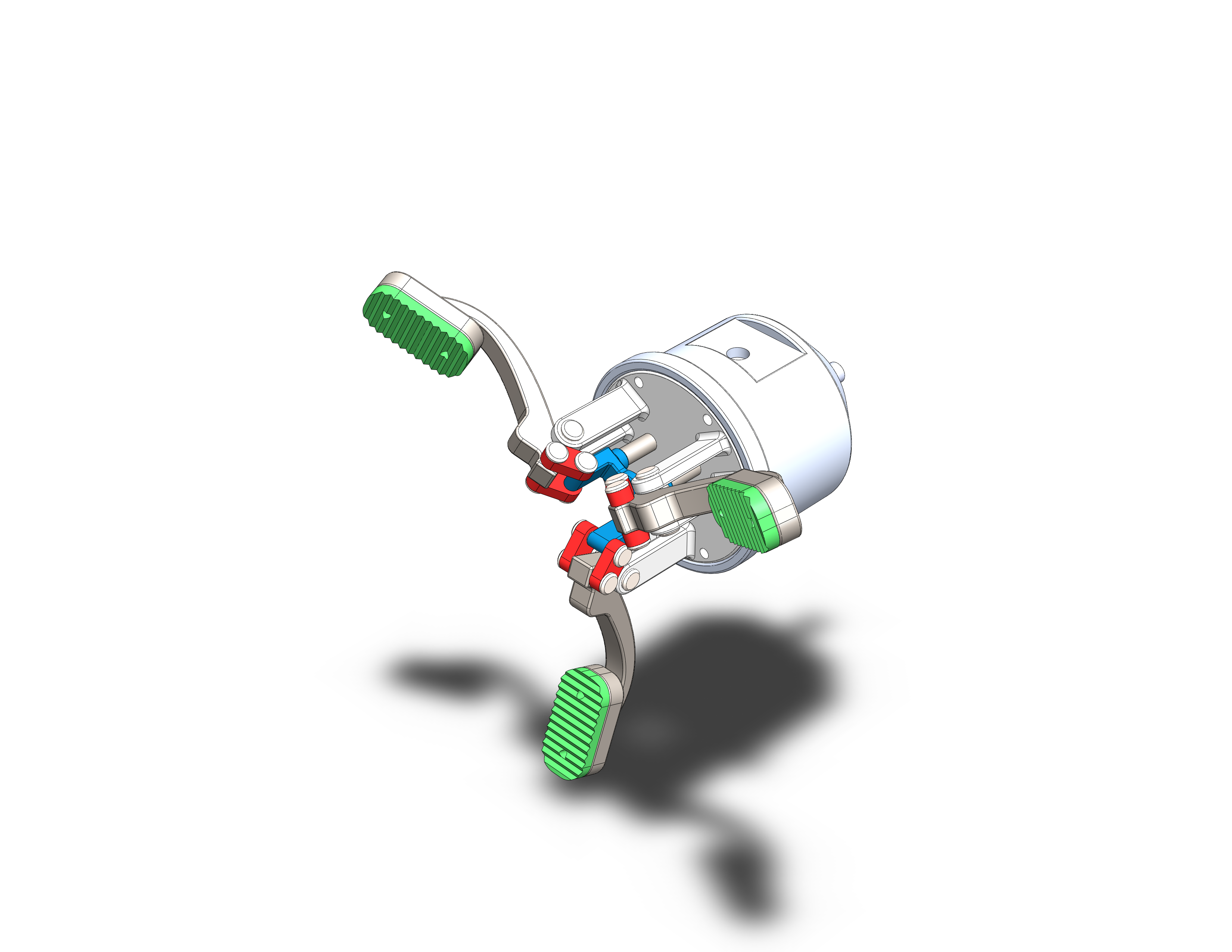 四自由度机械臂全方位行走