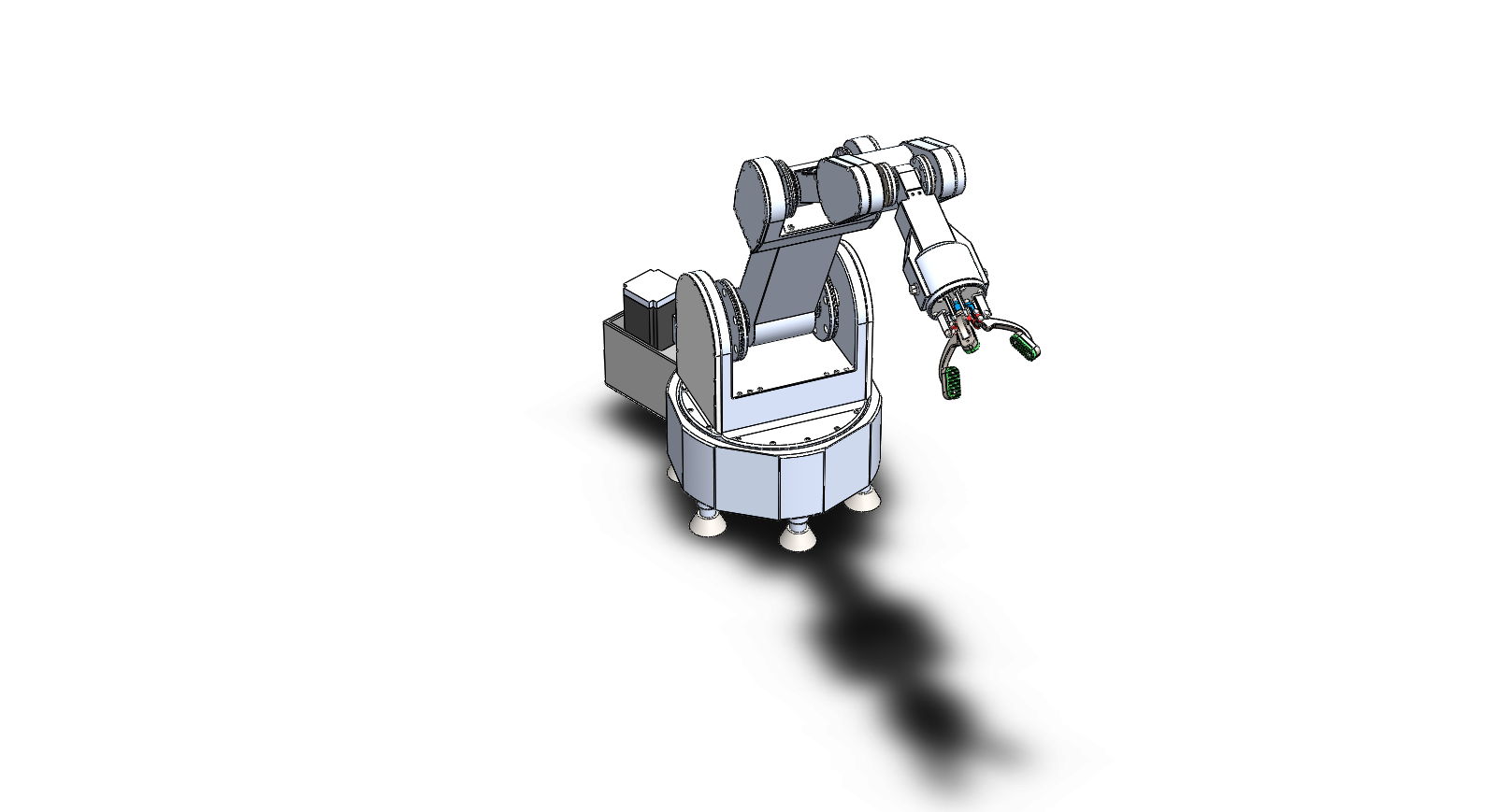 四自由度机械臂全方位行走