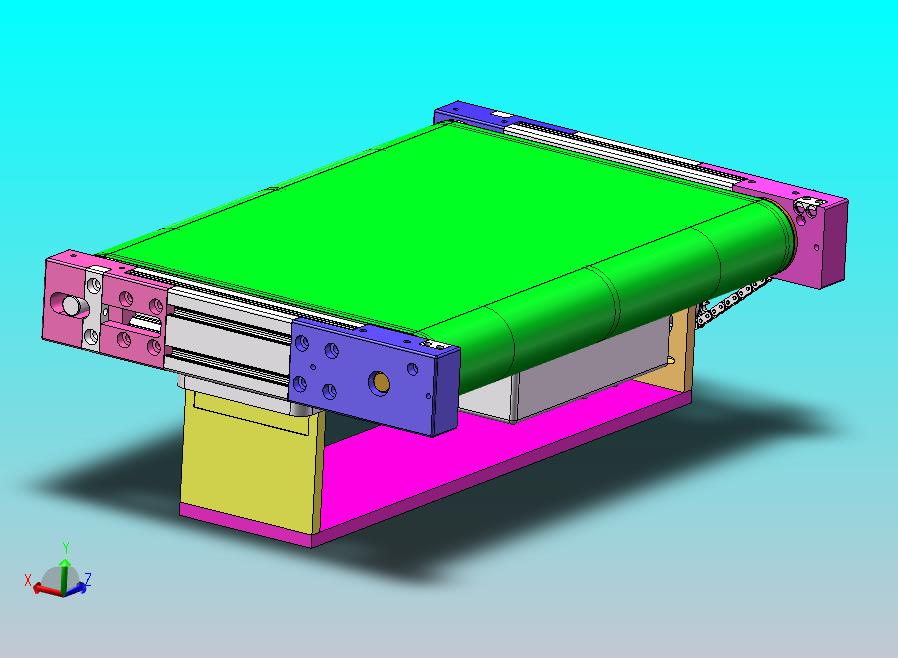 皮带输送机采用链轮驱动滚筒