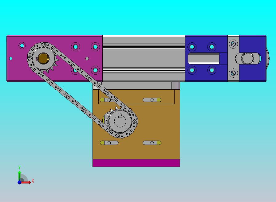 皮带输送机采用链轮驱动滚筒