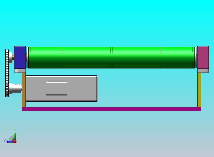 皮带输送机采用链轮驱动滚筒