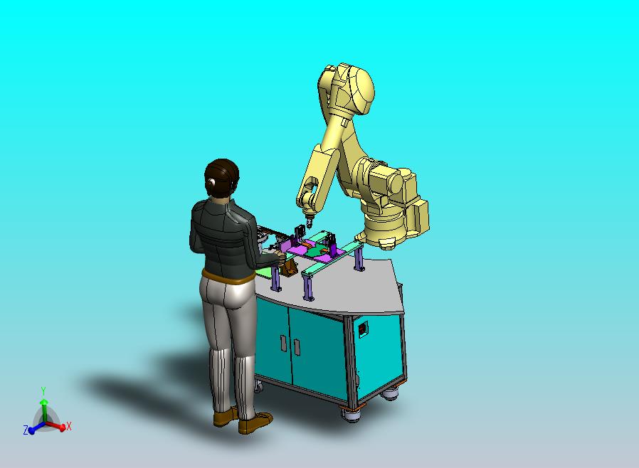 六轴机器人PCB自动插件机