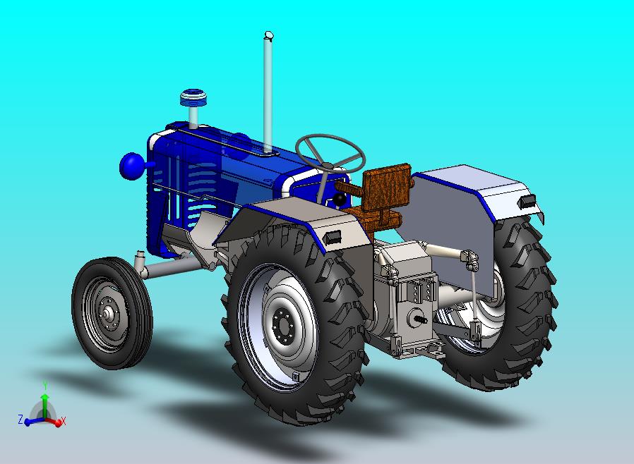 拖拉机tractor-assembly-2 SW STP STL