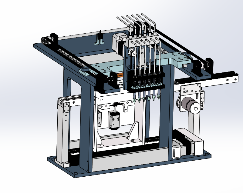 流水线输送+龙门搬运机构