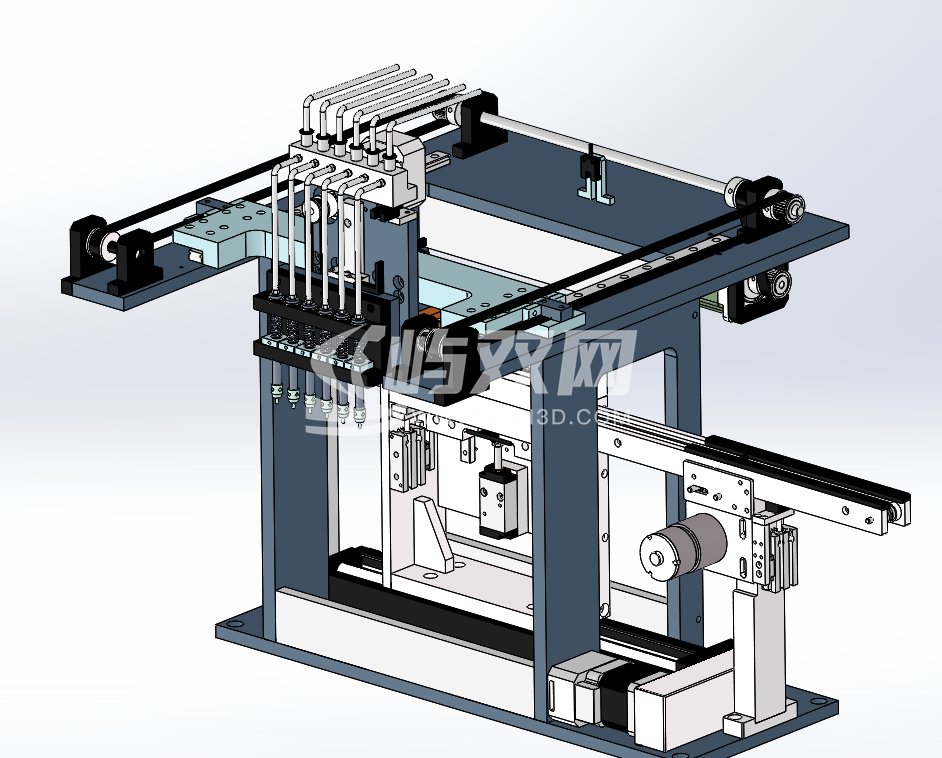 流水线输送+龙门搬运机构
