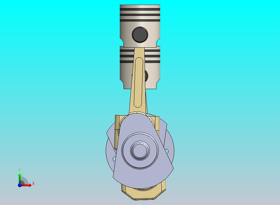 四缸活塞杆发动机