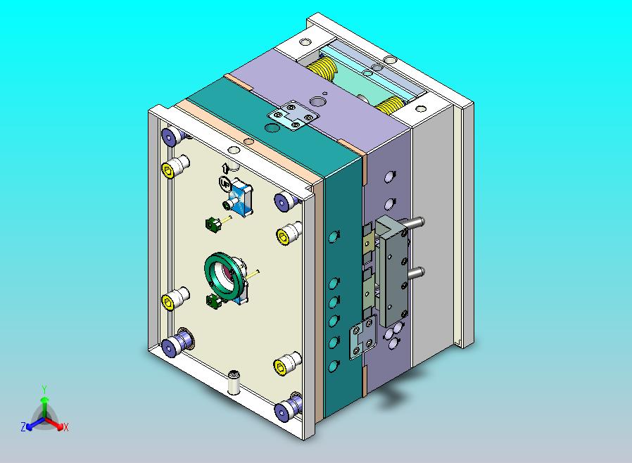 汽车内饰配件塑胶模具采用精密型腔设计，适配复杂曲面造型，尺寸精度高。冷却水路均匀排布