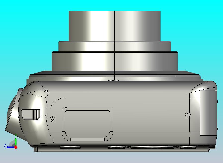 数码相机proe模型