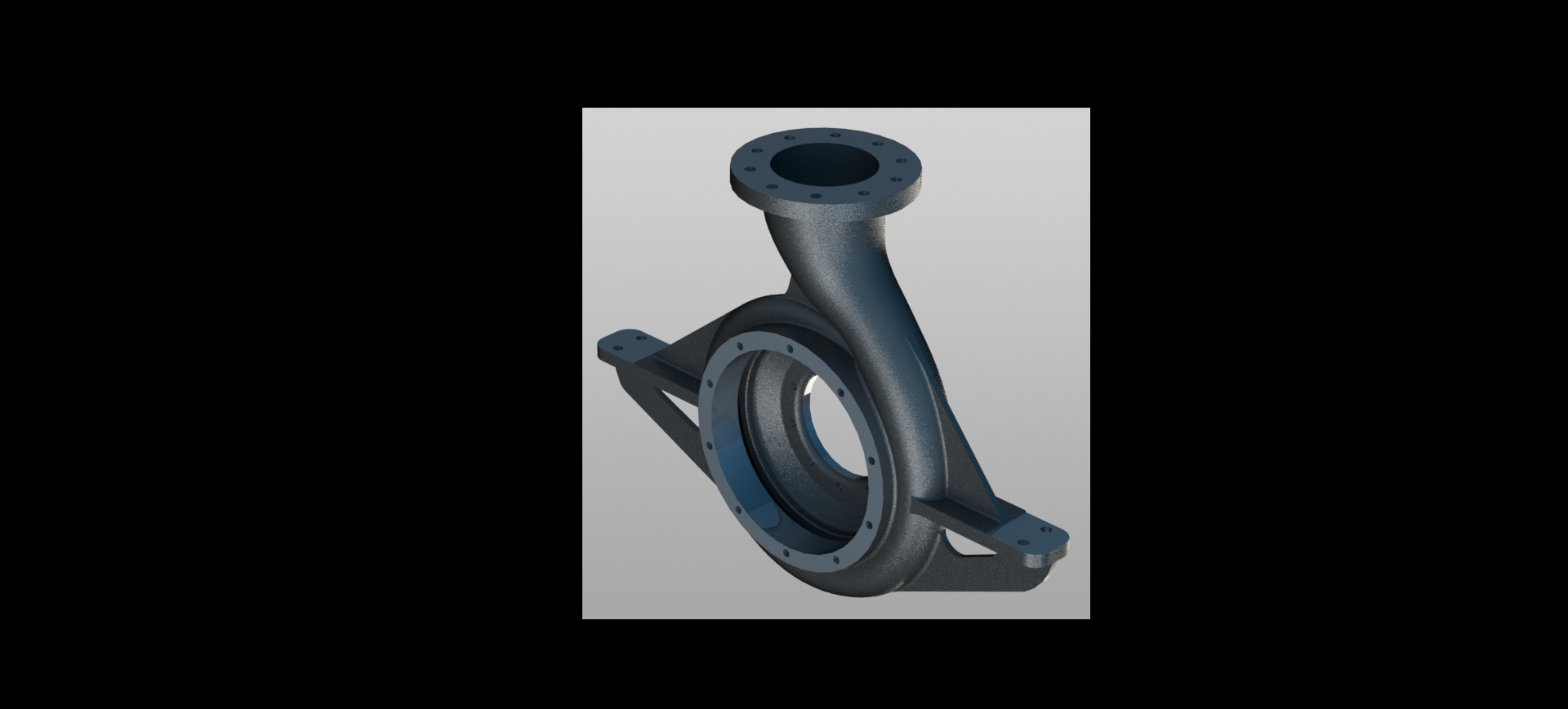 水泵外壳三维模型