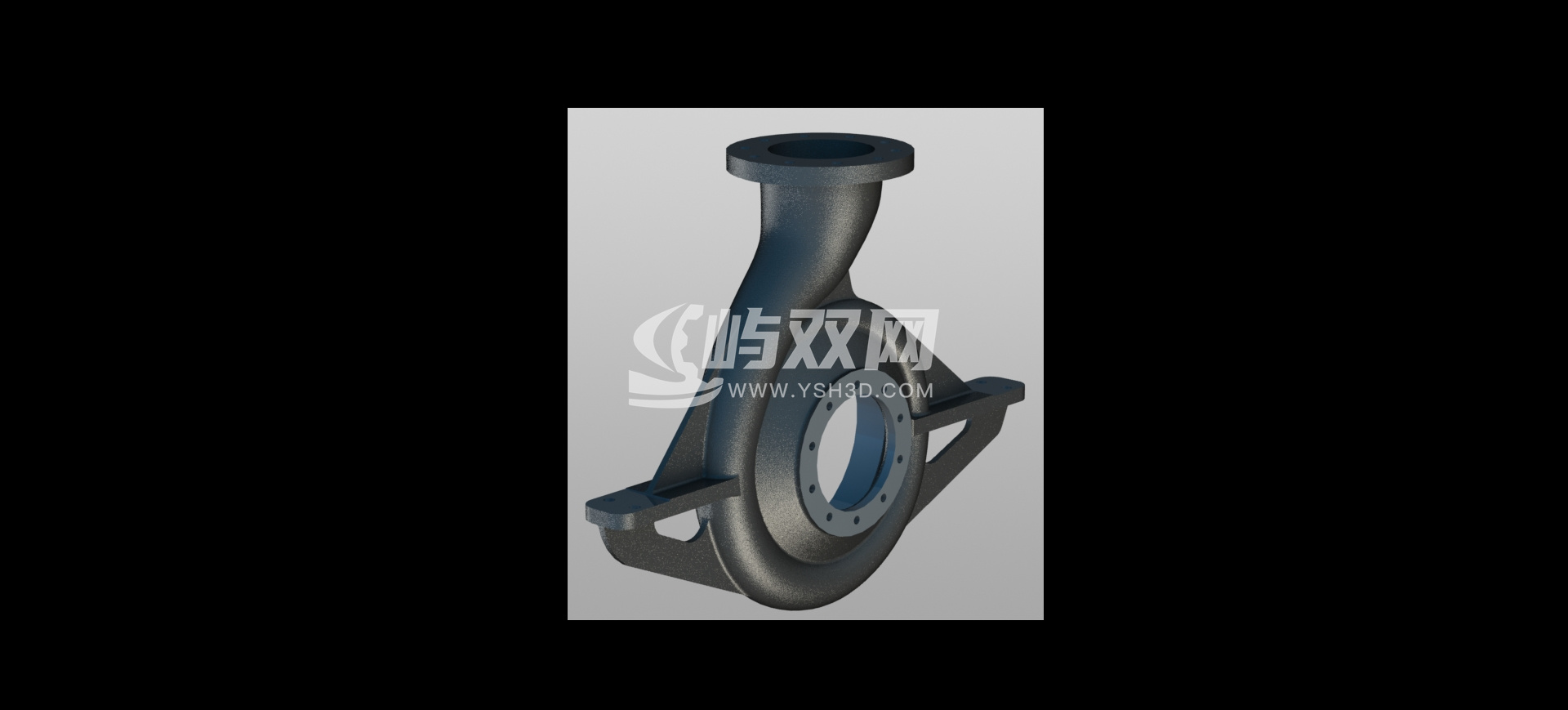 水泵外壳三维模型