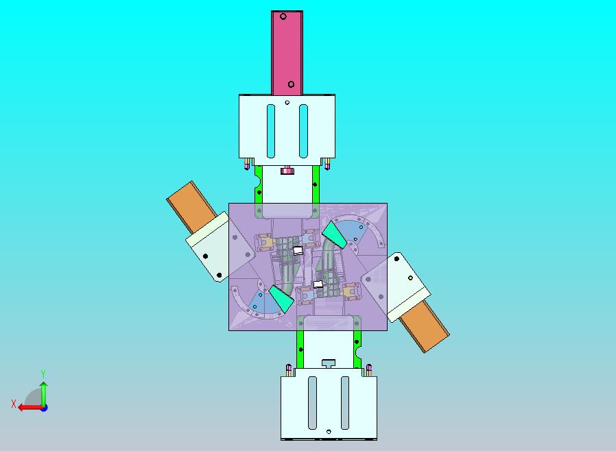 汽车尾气管塑胶模具采用耐高温型腔结构