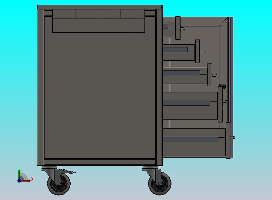 五抽屉工具柜