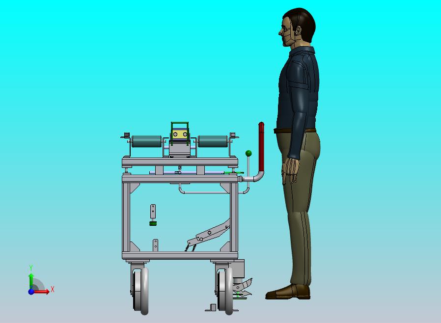 手推式滚筒传送车
