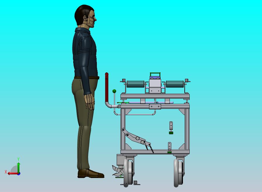 手推式滚筒传送车