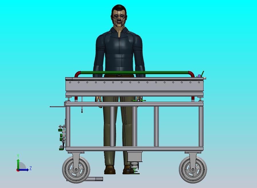 手推式滚筒传送车