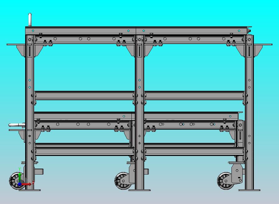 单层抽屉式储物架