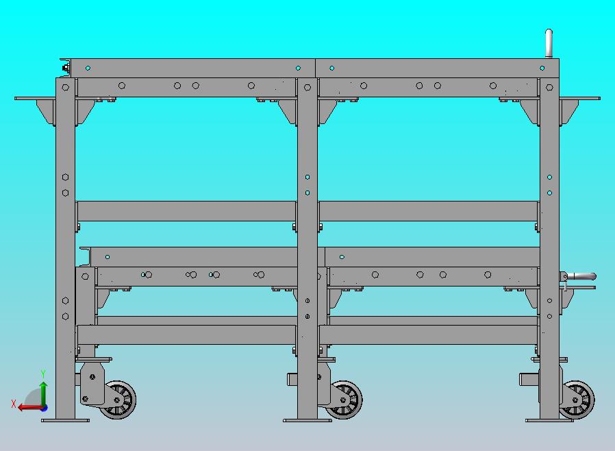 单层抽屉式储物架