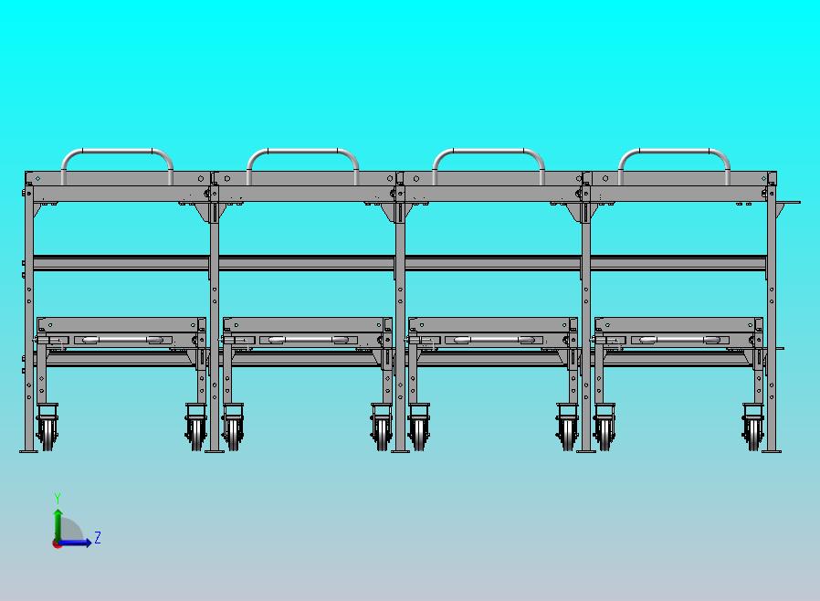 单层抽屉式储物架