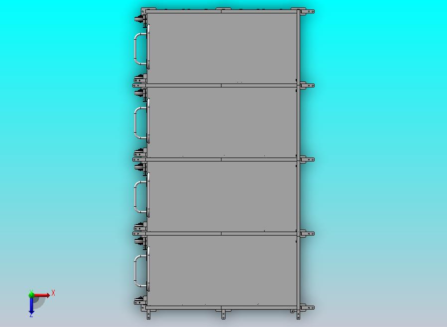单层抽屉式储物架