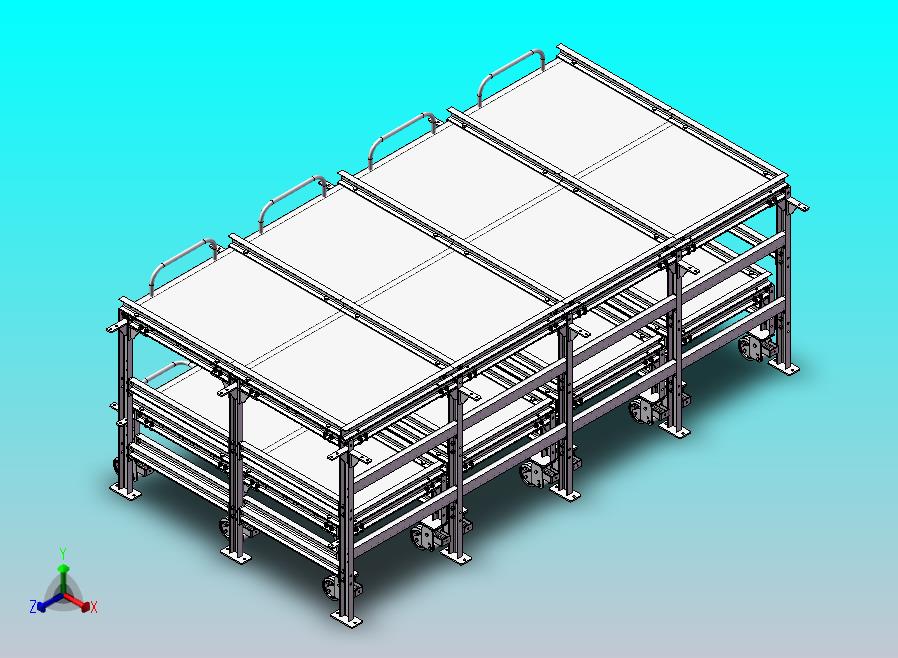 单层抽屉式储物架