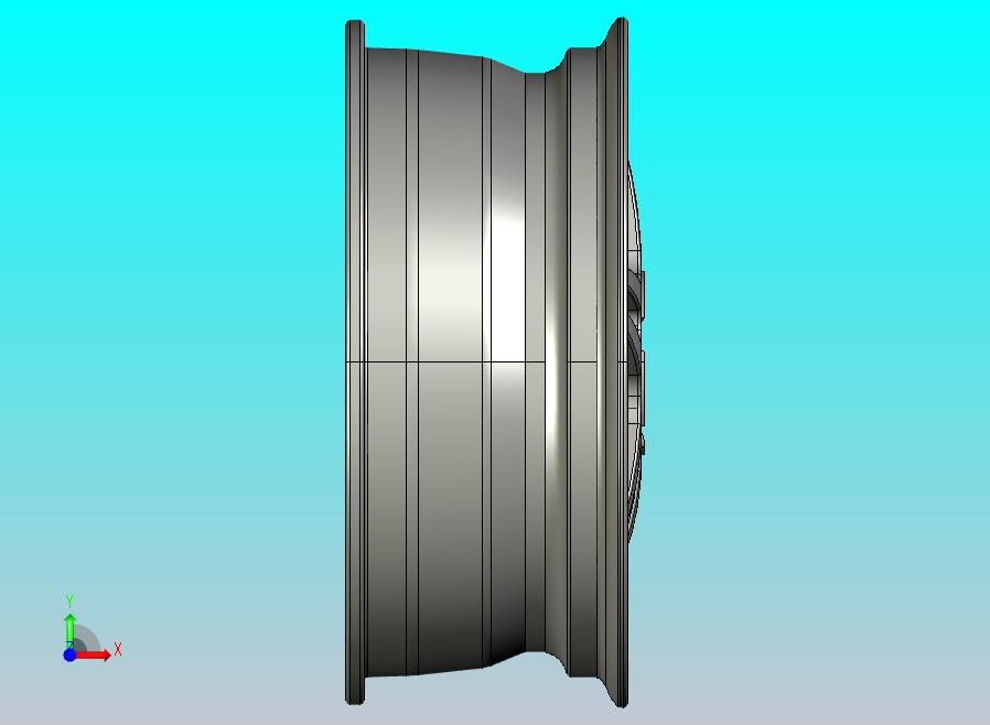 汽车轮辋 17 英寸 CAD 模型