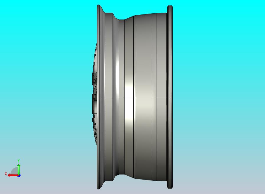 汽车轮辋 17 英寸 CAD 模型