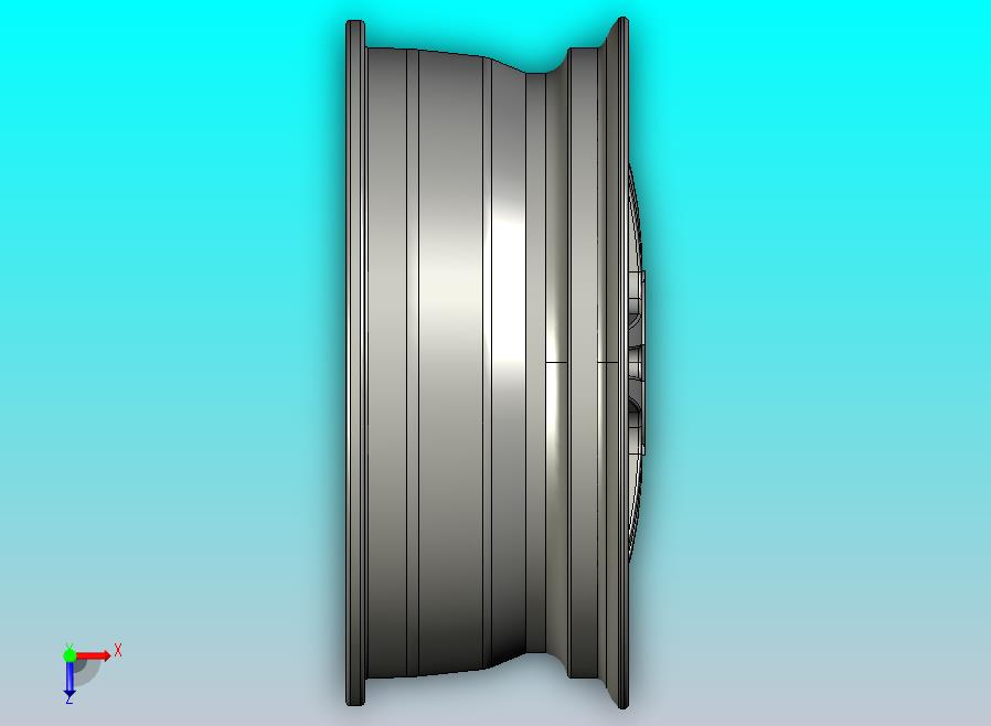 汽车轮辋 17 英寸 CAD 模型