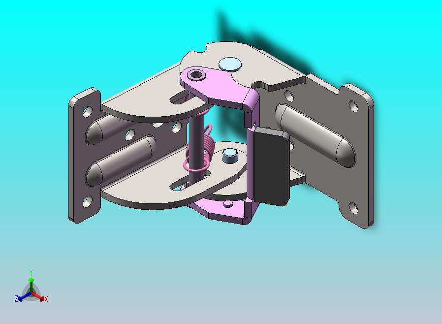 180度折0度自锁铰链合页