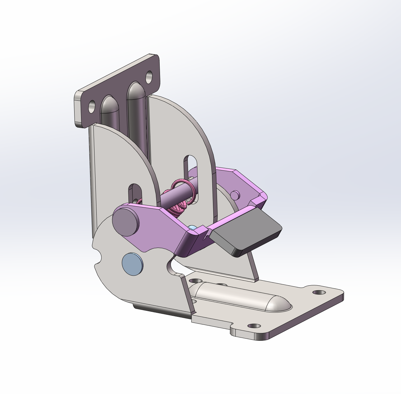 180度折0度自锁铰链合页