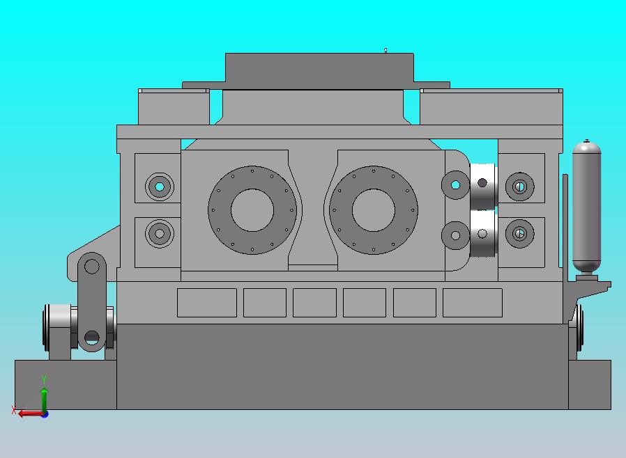 工业辊压机设备模型