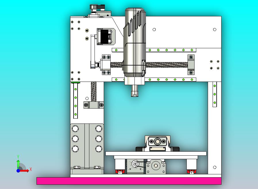 数控DIY轧机结构模型