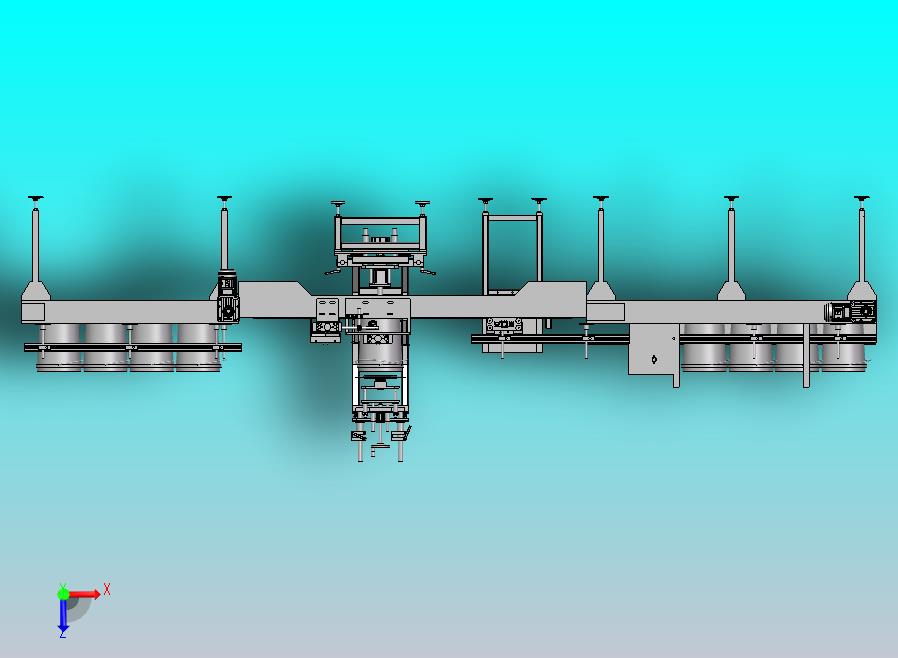 包装桶盖旋压贴标生产线