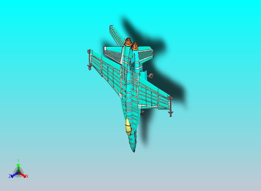 美国海军 F-18E 战斗机_攻击机
