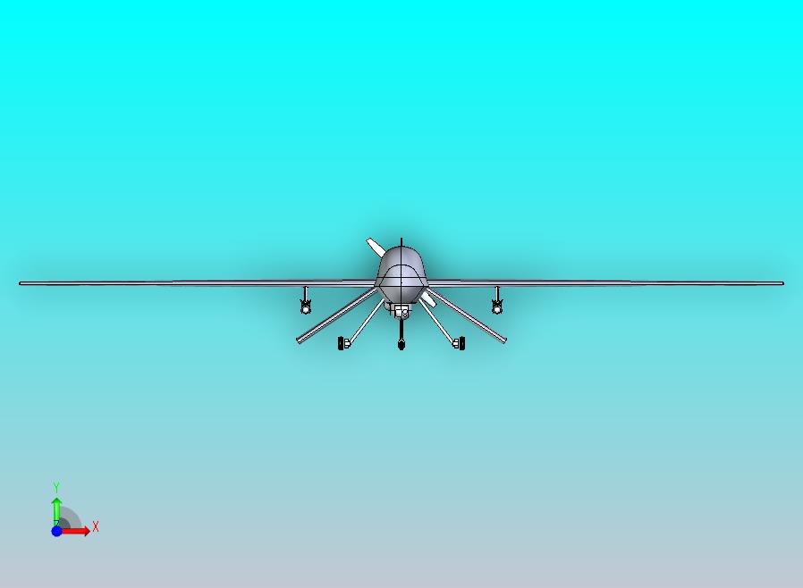 捕食者无人机模型